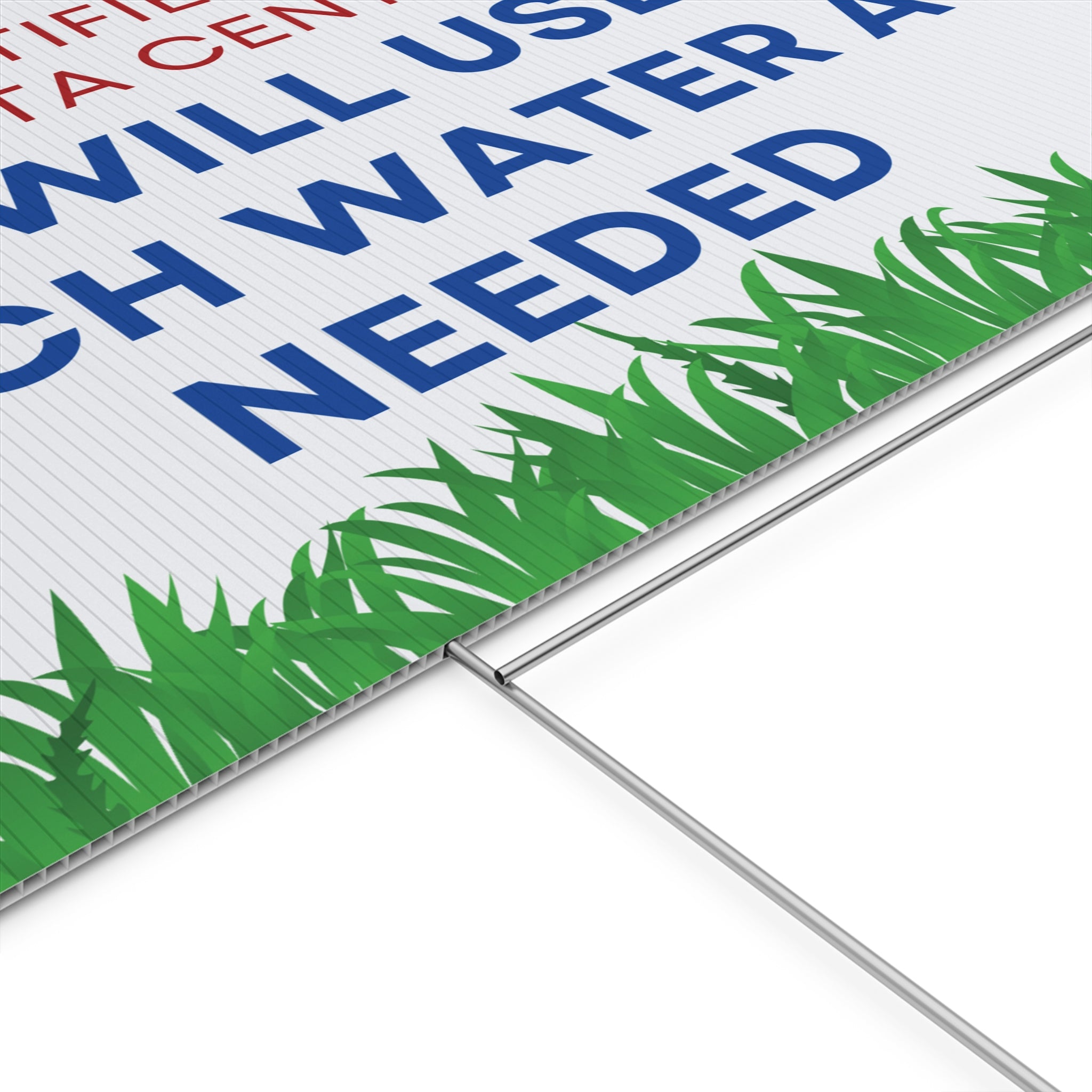 "This House Identifies as a Data Center" Protest Yard Sign — 24"x18"